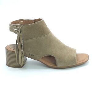 B.O.C Shoes Womens Boot Verona Fringe Suede Tan Cages‎ Open Toe Leather 9
